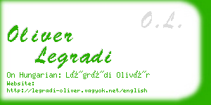 oliver legradi business card